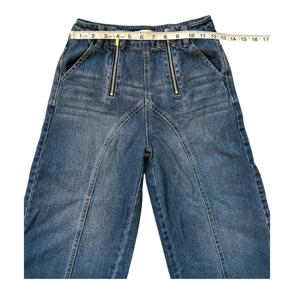HABITUAL GIRL WIDE LEG HIGH RISE DENIM JEAN GIRL SIZE 12 - Picture 4 of 5